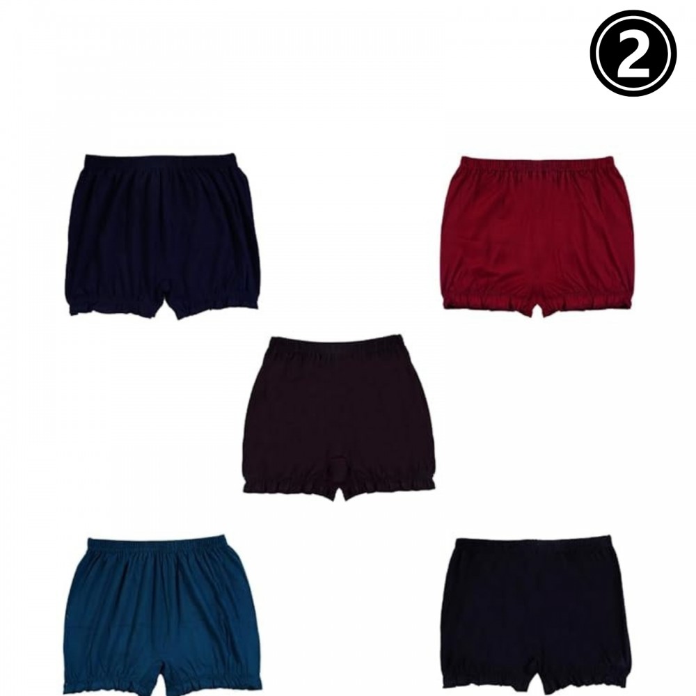 SELSIA GIRLS PLAIN BLOOMER (2PC COMABO)